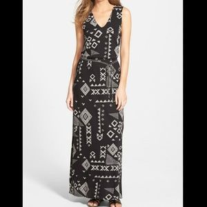👗Lucky Brand GIA tribal print Maxi dress NWT